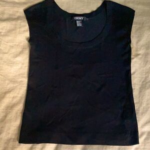 DKNY Black Sleeveless Top. Size petite/X Small